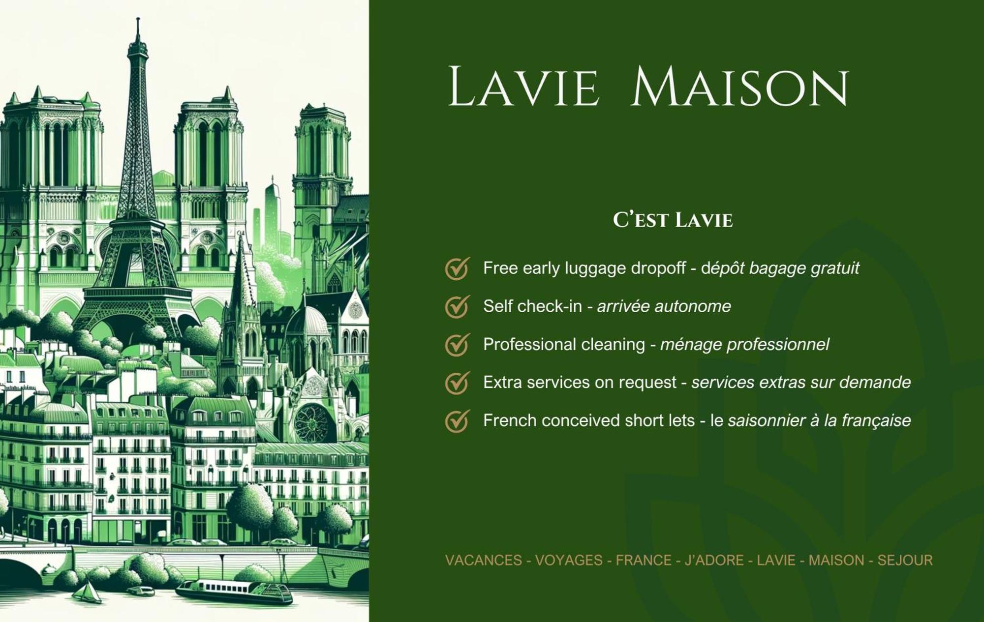 Lavie Maison Eiffel Ac Hot Tub Paris Bagian luar foto